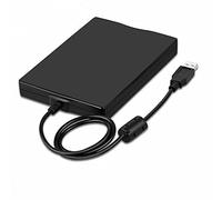 BODYA Disquete externo portátil USB 2.0 de 3,5 pulgadas, lector de 1,44 Mb para PC portátil, color negro