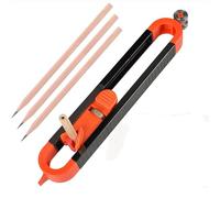 BODYA Regla de trazado de perfiles, medidor de contorno con bloqueo, herramienta de copia precisa, herramienta de forma irregular, duplicador de contorno