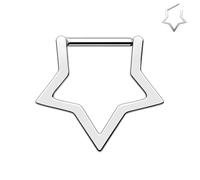 BodyAce F136 - Anillos de nariz de titanio en forma de D, aro de 16 g, aretes de cartílago con segmento para caracola, daith, tragus, hélice, piercing, 10mm, Circonia cúbica Titanio