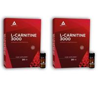 BodyAthlon - L-Carnitina 3000 Quemagrasas sabor limón, 20 viales x 10 ml de L-Carnitina líquida sabor limón- Mejora el Rendimiento y Energía - Suplemento Deportivo (Paquete de 2)