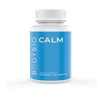 BodyBio Calm - Complejo de equilibrio de estrés con Rhodiola, glicina y fosfatidilserina - para relajación, enfoque y niveles equilibrados de cortisol - 60 cápsulas blandas