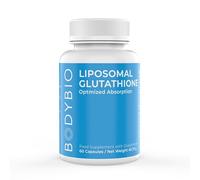 BodyBio Glutatión liposomal: antioxidante maestro para protección celular, absorción liposomal avanzada para desintoxicación y eliminación de toxinas