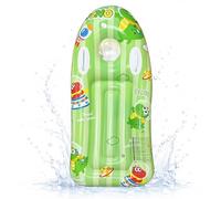 Bodyboard Hinchable, Tabla de Surf Hinchable con Ojo de Buey , para Playa, Surf, Piscina, natación, Verano, Deportes acuáticos (Green)