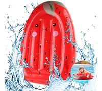 Bodyboard Inflable, FainFun Tabla Surf Niños Playa Hinchable, Tabla Hinchable Niños, Tabla de Surf Flotante, para la Playa Surf Natación Verano Agua Diversión, 75 x 50 CM, Fresa