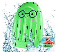 Bodyboard Inflable, FainFun Tabla Surf Niños Playa Hinchable, Tabla Hinchable Niños, Tabla de Surf Flotante, para la Playa Surf Natación Verano Agua Diversión, 75 x 50 CM, Kiwi