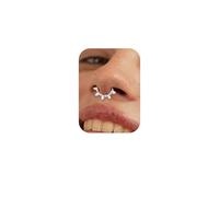 BodyBonita 16G Piercing Septum Acero Inoxidable 316L con Circonia Cúbica Piercings Nariz Aro Piercing Helix Tragus Hombre Mujer Daith Rook Oreja Pendientes Aros Plata 8mm Twinkle Stars