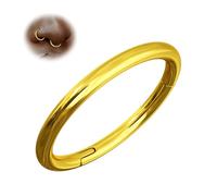 BodyBonita 1Pcs G23 Titanio Piercing Nariz - 20G Joyas para Perforar la Nariz Septum Piercing Cartílago labial Hélice Daith Concha Trago Torre Labret Ombligo Oro 10mm