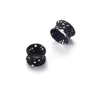 BodyBonita Dilataciones de Oreja de Silicona 9/16''(14mm)-8mm 2 Piezas, Túneles Flexibles con Borde Doble, Expansores para Piercing, Joyería de Estiramiento para Mujer y Hombre