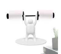 Bodybuilder Figurine - Muscle Man Roll Hanger, Bathroom Art Piece with Unique Artistic, Strength Training Paper Mount, Ideal for Home Gym Restroom Setup