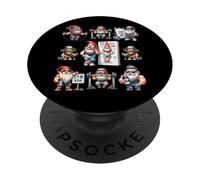 Bodybuilder Gym Gnome Themed Graphic For Fitness Lovers PopSockets PopGrip Adhesivo