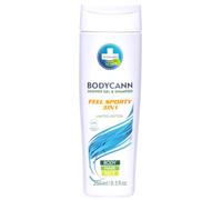 BODYCANN FEEL SPORTY 3 en 1 · Gel & champú de cáñamo natural y vegano (250 ml)