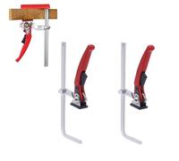 BODYGAD Abrazadera De Mesa Totalmente De Acero Con Mango De Palanca, 2 Piezas, 210 Mm De Capacidad Y 90 Mm De Profundidad De Garganta