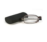 BodyGo Gafas de Lectura Hombres Mujer Graceful Titanium Super Slim Mini de elegante plegable para leer bolsillo lector de ojo, 1,0 a + 4,0