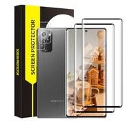 Bodyguard 2 + 2 Pack de cristal templado para Samsung Galaxy Note 20 5G de alta sensibilidad, protector de pantalla, dureza 9H, cámara protectora, 3D de pantalla completa, alta definición Samsung Note