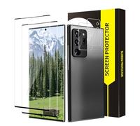 Bodyguard 2 + 2 unidades de protector de pantalla para Samsung Galaxy Note 20 Ultra 5G, ajuste preciso curvado 3D, ultratransparente, protector de pantalla para Samsung Note 20 Ultra, antihuellas y