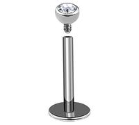 Bodyjoyería 1 Pieza 16 g 5/16 Titanio roscado Interior labret Serpiente Bites Conch Spider Labio Helix Monroe Anillos Stud Cartilage Tragus D4SCK