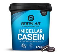 Bodylab24 Casein Micellar Galletas & Nata 1750g, caseína 100% pura, rica en aminoácidos BCAA, larga sensación de saciedad, apoya la construcción muscular, ideal durante una dieta proteica