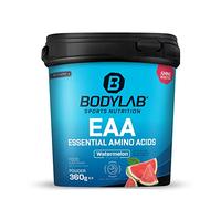 Bodylab24 EAA Essential Amino Acids Sandía 360g, 8 aminoácidos esenciales en altas dosis, todos los BCAA y EAA incluidos, vitamina B6, EAA en polvo, delicioso sabor afrutado