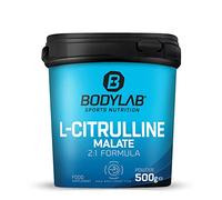 Bodylab24 L-Citrulline Malate 500g, 5g L-Citrulline Malate por dosis diaria, fórmula de malato de citrulina en una proporción de 2:1, perfecta para entrenamientos de alta intensidad, polvo sin sabor