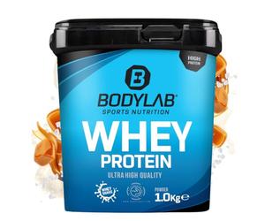 Bodylab24 Whey Protein Powder Caramelo salado 1kg, polvo rico en proteína para músculos más fuertes, la proteína de suero puede promover la construcción de músculo, con 80% de proteína, sin aspartamo