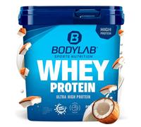 Bodylab24 Whey Protein Powder Coco 2kg, polvo rico en proteína para músculos más fuertes, la proteína de suero puede promover la construcción de músculo, con 80% de proteína, sin aspartamo