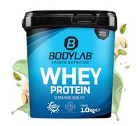 Bodylab24 Whey Protein Powder Pistacho 1kg, polvo rico en proteína para músculos más fuertes, la proteína de suero puede promover la construcción de músculo, con 80% de proteína, sin aspartamo