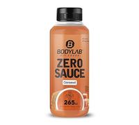 Bodylab24 Zero Sauce Caramelo 265ml, baja en calorías, sólo 3-9 kcal por porción de 15g, baja en grasa y azúcar, perfecta para refinar platos, ideal para cualquier dieta