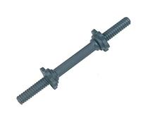 Bodyline Barra de manillar de vinilo con anillo de disco de hierro fundido, 33 cm de longitud, 25 mm de diámetro, para hacer ejercicio y gimnasio en casa