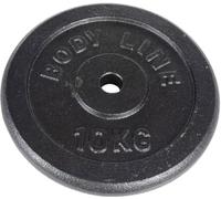 Bodyline Disco de hierro fundido para entrenamiento con mancuernas y levantamiento de pesas, 25 mm de diámetro, para gimnasio, entrenamiento en casa