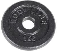 Bodyline Disco de hierro fundido para entrenamiento con mancuernas y levantamiento de pesas, 25 mm de diámetro, para gimnasio, entrenamiento en casa