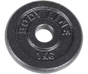 Bodyline Disco de hierro fundido para entrenamiento con mancuernas y levantamiento de pesas, 25 mm de diámetro, para gimnasio, entrenamiento en casa
