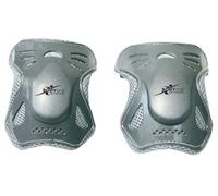 BODYLINE Elbow Pad Coderas Protectoras para monopatines, Unisex Adulto, Gris, Talla única