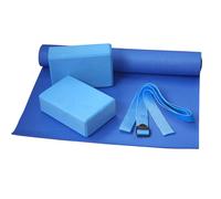 Bodyline Set Yoga Completo Azul Incluye Colchoneta Correas Bloques