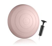 BODYMATE Cojín de asiento Comfort con bomba de oro rosa de 33 cm de diámetro, cojín de equilibrio, cojín de aire, cojín de equilibrio, fitness, rehabilitación, coordinación y entrenamiento de espalda