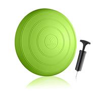 BODYMATE Cojín de Equilibrio Comfort con bombín, diámetro 33 cm | Cojín propioceptivo, cojín inestable, cojín de Asiento | Entrenamiento de Tronco, Espalda, Fitness, rehabilitación, coordinación