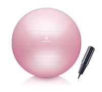 BODYMATE Pelota de Ejercicio para Fitnes con Sistema antirreventones | con bombín | Bola de Yoga Pilates y Ejercicio | Balón para Sentarse | Balon de Ejercicio para Fitness