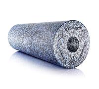 BODYMATE Rodillo miofascial con e-Book Libro electrónico I Dureza extradura | Gris-Azul/Negro | Diferentes Longitudes