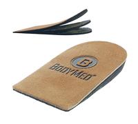 BodyMed Elevador de talón ajustable para hombres y mujeres, mediano (paquete de 1) - Inserto ortopédico antideslizante para discrepancias de longitud de pierna con 3 capas extraíbles de 1/8 pulgadas