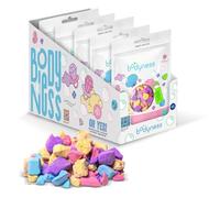 BODYNESS Sales de baño Sugar Rush Pack de 5-5 sales de baño de 300g con 4 capas de color - Con aroma a algodón de azúcar y manteca de cacao - Morado, azul, amarillo y rosa