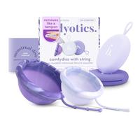 Bodyotics Comfydisc: 2 discos menstruales reutilizables (S y L) con cuerda extraíble para una fácil inserción y extracción, protección a prueba de fugas de 12 horas, silicona segura para el cuerpo e