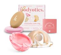 Bodyotics Discos Menstruales Reutilizables - Más Suaves que las Copa Menstrual, Paquete de 2 Tallas S y L, Set de Discos Menstruales con 12 horas de uso (Rosa y Beige)