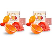Bodyotics Discos Menstruales Reutilizables, Más Suaves que las Copa Menstrual, Paquete de 4 Tallas S y L - Set de Discos Menstruales con 12 horas de uso (Rojo y Naranja)