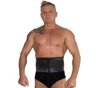 BODYPERFECT Banda abdominal posparto después de la cirugía - Alivio unisex del dolor de espalda - Soporte de la espalda del braguero abdominal - Altura de cierre ajustable 20 cm (blanco, XS)