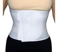 BODYPERFECT Banda abdominal posparto después de la cirugía - Alivio unisex del dolor de espalda - Soporte de espalda de la banda abdominal - Altura de cierre ajustable 20 cm (negro, XL)