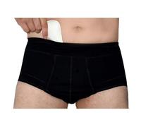 BODYPERFECT Braguitas hernia inguinal hombre Slip Cinturón para soporte Made in Italy (XX-Large, Negro)