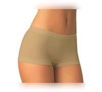 BODYPERFECT Calzoncillos Cortos de Microfibra para Mujer Pantalones Cortos de Danza y Fitness Ropa Interior de Mujer Made in Italy L-XL Nudo