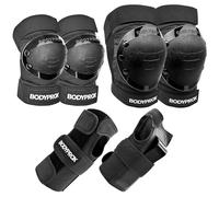 BODYPROX Rodilleras, Coderas y Protectores de muñeca para Patinaje en línea, Skateboarding, Roller Derby, BMX. (Youth One Size)