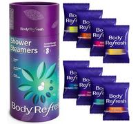 BodyRefresh Paquete de 8 bombas de ducha con aceites esenciales, regalos de cumpleaños de autocuidado para mujeres, regalos para mujeres para Navidad, rellenos de calcetines para mujeres (8 bombas de