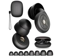 Bodyssey StarCore - Tapones silenciosos y reutilizables para dormir, reducción de ruido de 29 dB, silicona suave, ajuste personalizado con 10 almohadillas y estuche de viaje, para adultos y niños