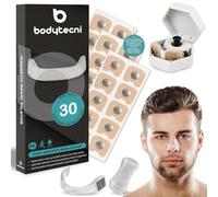 Bodytecni® Tiras Nasales Magnéticas Premium PRO EDITION | MEGAPACK 60 PARCHES MEJORADOS + ESTUCHE DE ALMACENAMIENTO | Antironquidos para Dormir Mejor, Ayuda a Respirar Mejor, Incrementa la Oxigenación